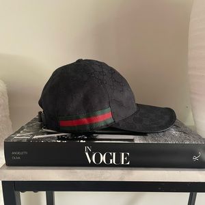 Gucci Black Small Baseball hat.